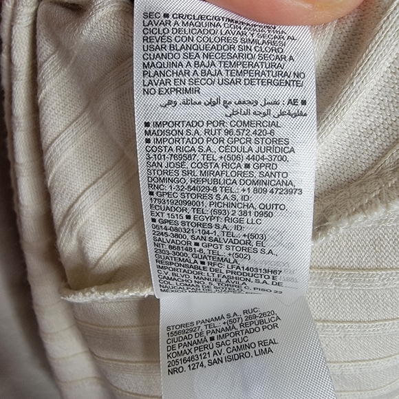 Old Navy Womens Cream Fit And Flare Ribbed Maxi Dress Size Medium - Picture 10 of 10